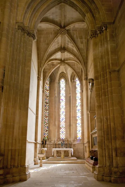 Interior of Santa Maria da Vitoria Monastery, Batalha, Estremadu — Zdjęcie stockowe