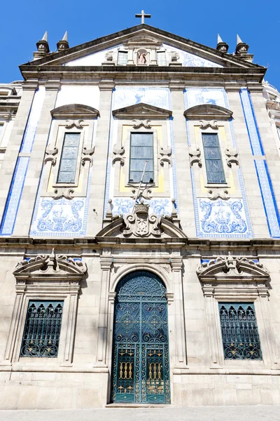Kerk met azulejos (tegels), porto, douro provincie, portugal — Stockfoto