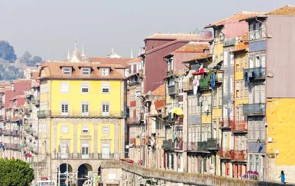 Viertel ribeira, porto, portugal — Stockfoto