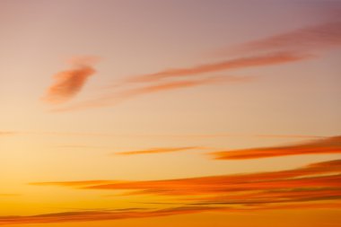 Clouds during sunset clipart