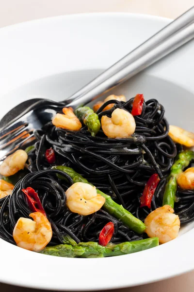 Sepia spaghetti — Stock Photo, Image