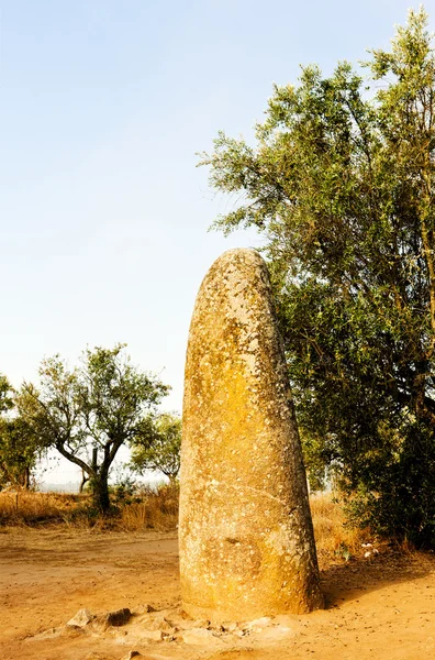 Menhir 在阿尔门德雷斯 — 图库照片