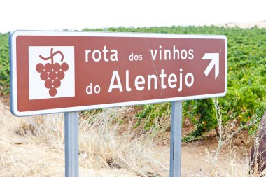 Vineyars and wine route in Alentejo, Portugal clipart
