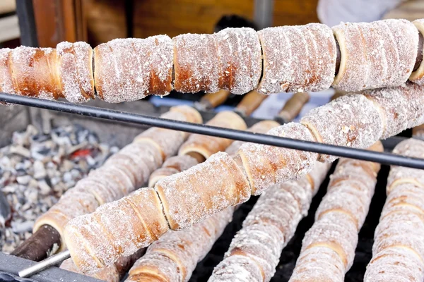 stock image Special Czech pastry called trdelnik