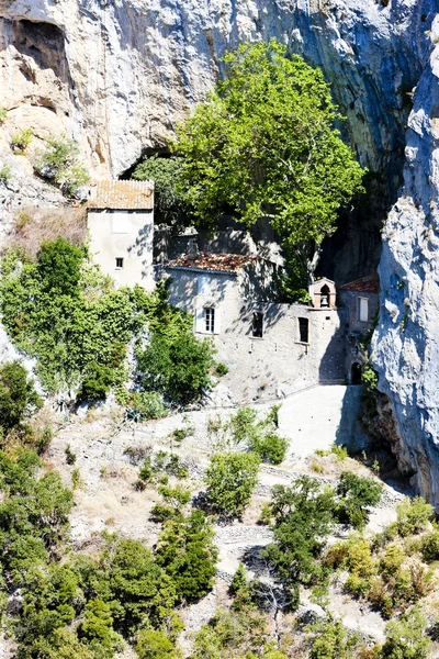 Hermitage in Galamus Gorge — Stock Photo, Image