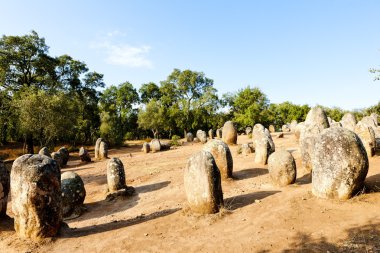 evora, Portekiz-alentejo yakınındaki almendres cromlech