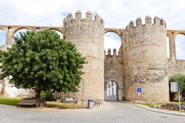 Porta de Beja in Serpa, Alentejo, Portugal clipart