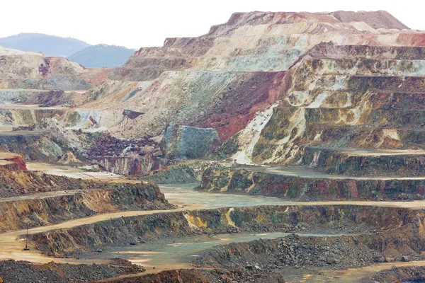 Minas de cobre, Minas de Riotinto, Andaluzia, Espanha — Fotografia de Stock