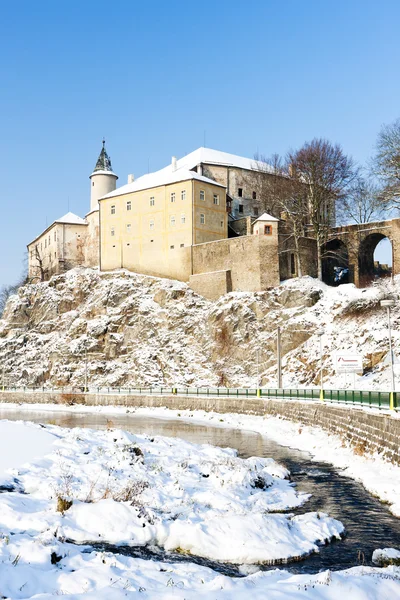 Ledec nad sazavou κάστρο το χειμώνα, Τσεχία — Φωτογραφία Αρχείου
