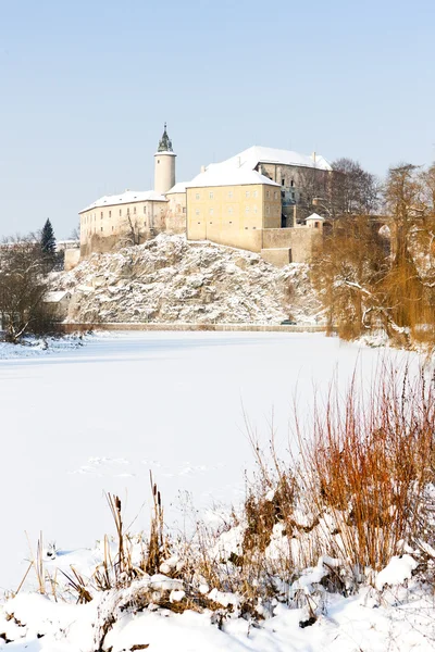 Ledec nad sazavou kasteel in de winter, Tsjechië — Stockfoto