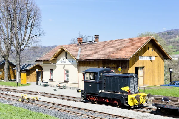 Zubrnice, 체코 공화국에 있는 철도 박물관 — 스톡 사진