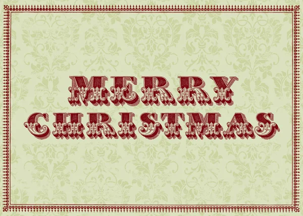 Cadre de Noël joyeux vectoriel Vintage — Image vectorielle
