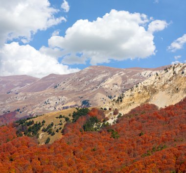 Sonbahar zaman dağ manzarası