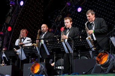 Igor Butman and his band performing clipart