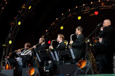 Igor Butman and his band performing clipart