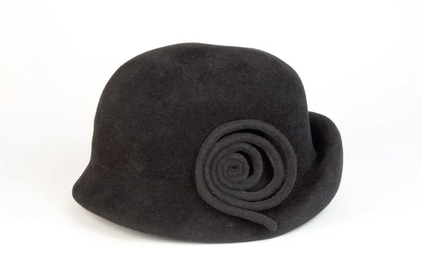 Chapéu preto mulher — Fotografia de Stock