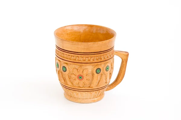 Деревянная чашка — стоковое фото