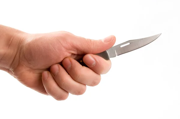 Knife in the hand — Stock Photo, Image