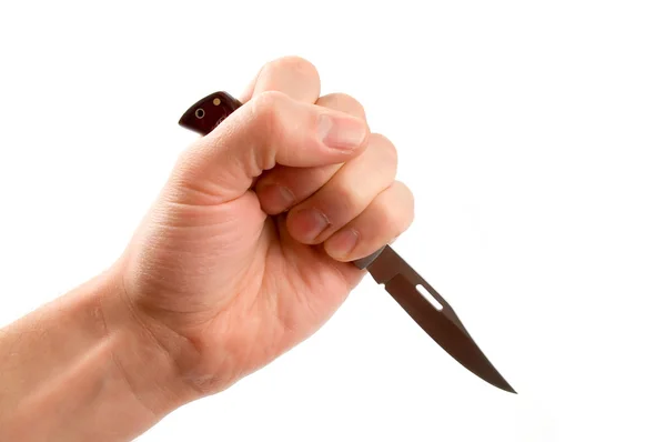 Knife in the hand — Stock Photo, Image