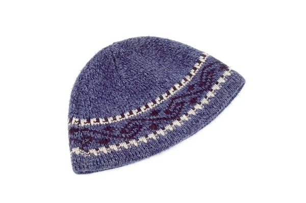 Zimní modrá čepice — Stock fotografie