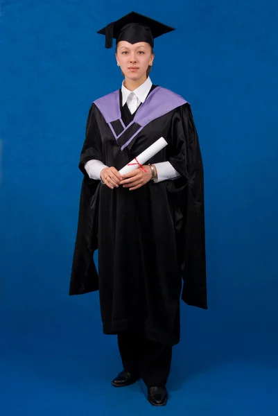 Holder of a master's degree — Stock Photo, Image