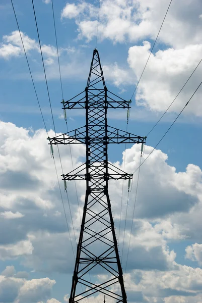 High voltage electric pillar — Stock Photo, Image