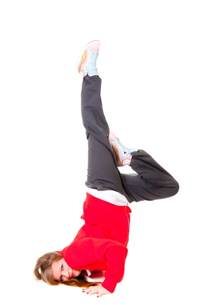 슬림 체육 여자 힙합 댄스 — 스톡 사진