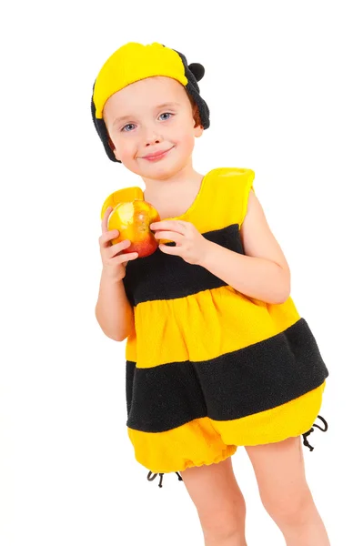 Niño en traje de carnaval de abeja —  Fotos de Stock