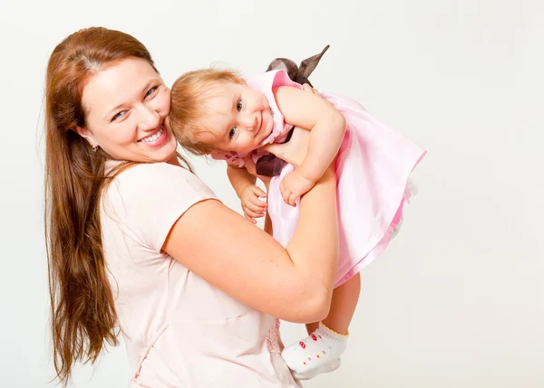 Щаслива мати і маленька дочка — стокове фото