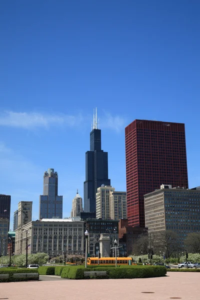 芝加哥天际线 — 图库照片
