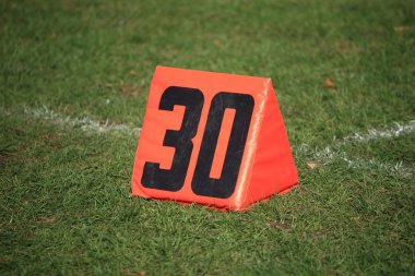 Football Field Yard Marker clipart