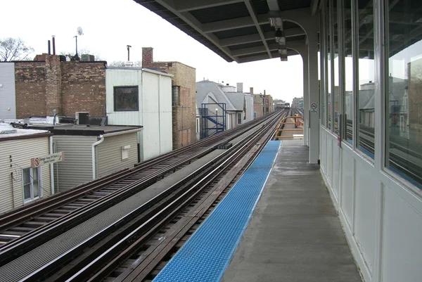 Чикагская платформа Трейна — стоковое фото