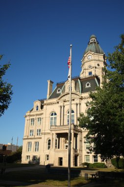 American Courthouse and Flag clipart