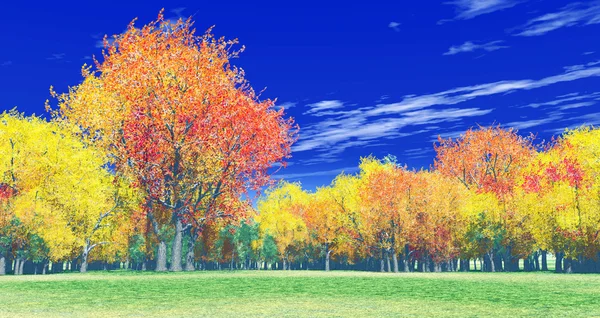 Осенний пейзаж — стоковое фото