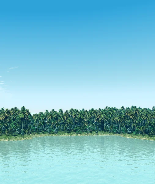 热带小岛 — 图库照片
