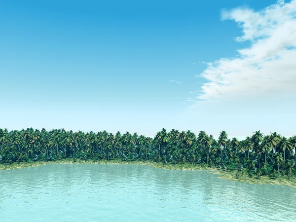 Isla tropical — Foto de Stock