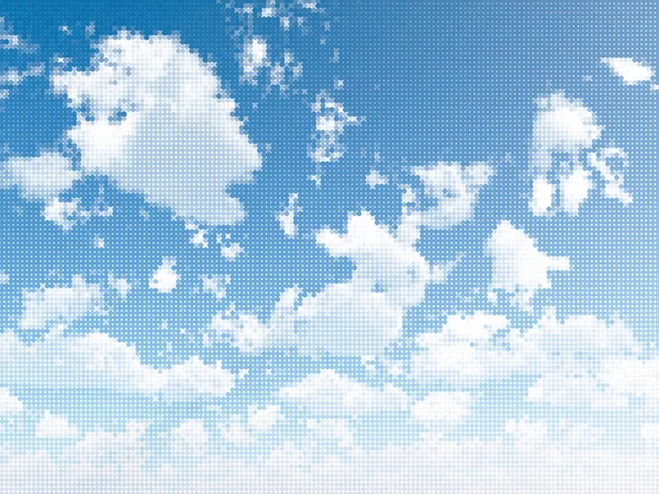 Wolken en lucht — Stockvector