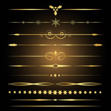 Decorative design elements clipart