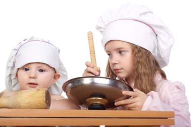 Cute little cooks clipart