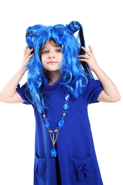 Blue wig — Stock Photo, Image
