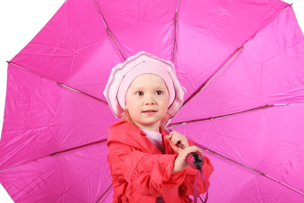 Barn med paraply — Stockfoto