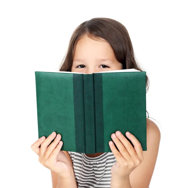 Criança com um livro — Fotografia de Stock