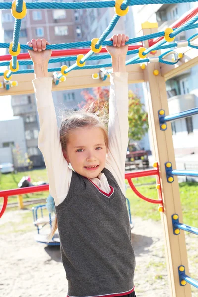 Girl on the playground — Stock Photo, Image