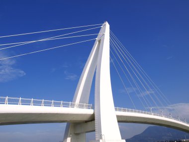 Bridge and blue sky clipart