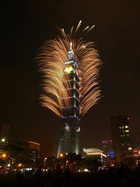 Taipei 101 havai fişek