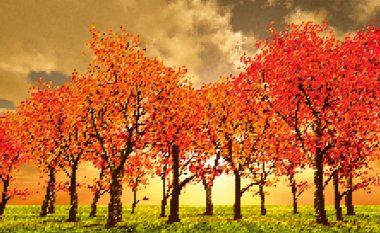 Beautiful autumn illustration clipart