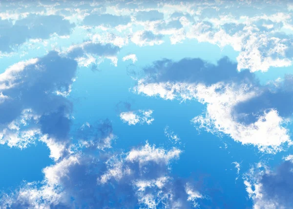 Bela paisagem nublada — Fotografia de Stock