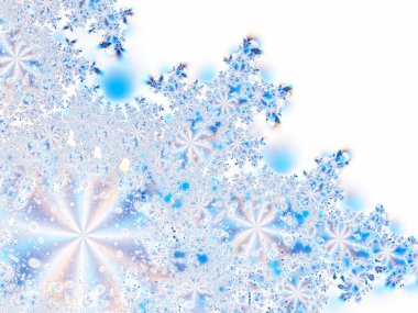 Ice flowers clipart