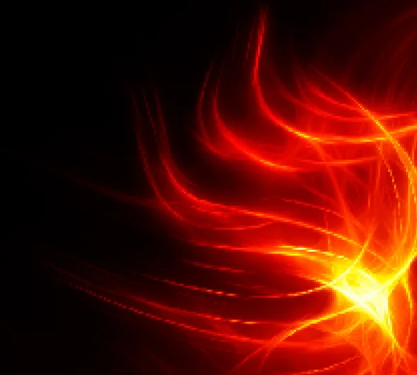 Incendie design abstrait — Image vectorielle
