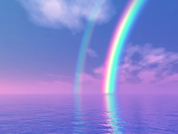 Красивая радуга — стоковое фото